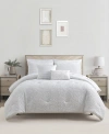 Sunham Vine 9-pc. Comforter Set, California King, Created For Macy's In White