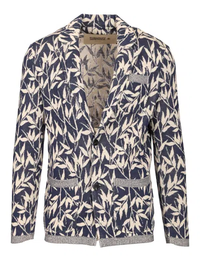 Sunhouse Knitted Blazer Jackets Blue