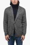 Sunhouse Knitted Blazer With Horn Buttons In Grey