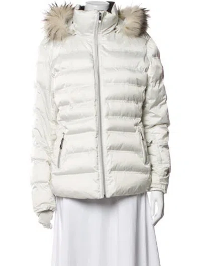 Pre-owned Sunice Nylon Down Jacket In White