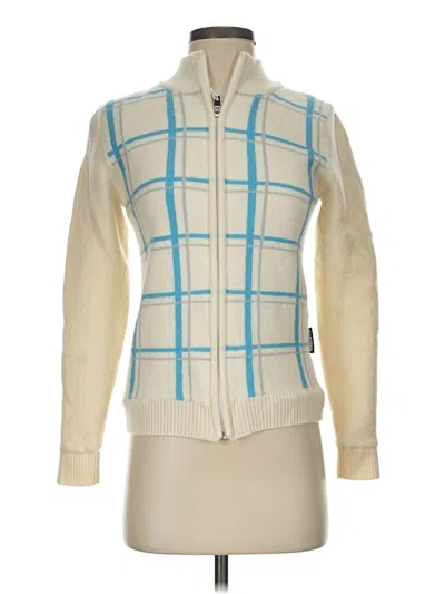 Pre-owned Sunice Wool Cardigan Sweater In White