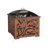 Sunjoy 26 Inch Fire Pit For Outside In Brown