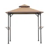 Sunjoy 5 Ft X 8 Ft Arbrook Grill Gazebo In Brown