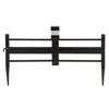 Sunjoy Cromwell Solar Garden Border Fencing Brown (5pk) In Black
