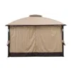 Sunjoy Curtain For 11x13 Moorehead Domed Soft Top Gazebo In Brown