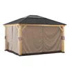 Sunjoy Universal Curtains And Mosquito Netting For 13×15ft Wood Framed Gazebos In Multi