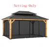 Sunjoy Universal Mosquito Netting For 12 Ft. ×16 Ft. Gazebos In Black