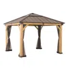 Sunjoy Universal Mosquito Netting For 9 × 9 Ft Wood Framed Gazebos In Brown