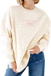 Sunkissed Coconut Girls Juniors Floral Sunkissed Sweatshirt In Toasted Cream In Multi