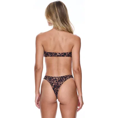 Sunkissed Le Bas Cheeky Swim Bottom In Brown