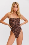 Sunkissed Le Bon Bon One-piece Swimsuit In Brown