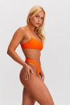 Sunkissed Le Sporty Bikini Top In Orange