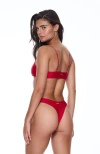 Sunkissed Le Sporty Swim Bottom In Red