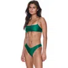 Sunkissed Le Sporty Swim Top In Green