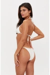 Sunkissed Le Triangle String Bikini Bottom In White, Women's At Urban Outfitters