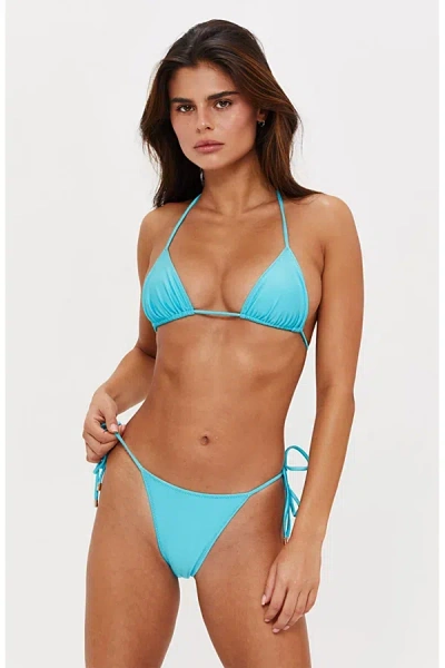 Sunkissed Le Triangle String Bikini Top In Sky, Women's At Urban Outfitters