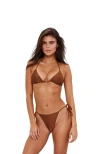 Sunkissed Le Triangle Swim Top In Espresso Martini