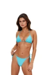 Sunkissed Le Triangle Swim Top In Turquesa