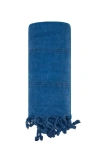 Sunkissed Sand Free Beach Towel In Santorini Navy Blue