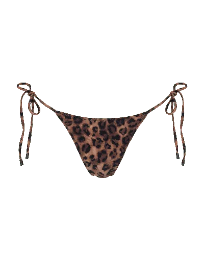 SUNKISSED WOMEN'S BLACK / BROWN LE TRIANGLE BOTTOM - LEOPARD