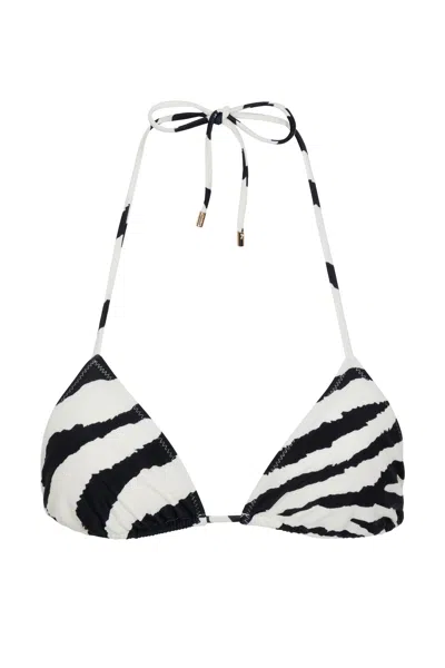 Sunkissed Women's Black / White Le Triangle Top - Wild Zebra