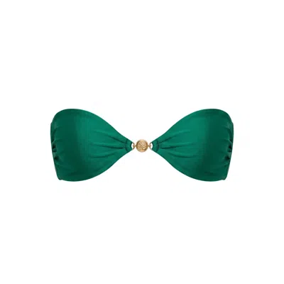 Sunkissed Women's Le Bandeau Strapless Top - Emerald Green