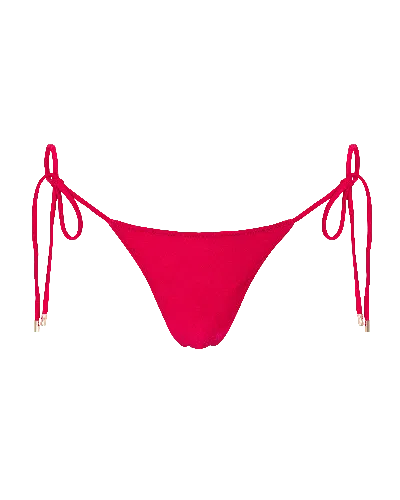 Sunkissed Women's Le Triangle Bottom - Cherry Red In Pink
