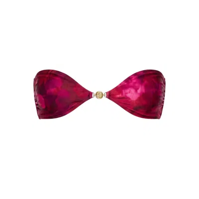 Sunkissed Women's Pink / Red Le Bandeau Strapless Top - Rouge