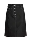Sunnei Blue Belli Dentro Denim Miniskirt In 蓝色的