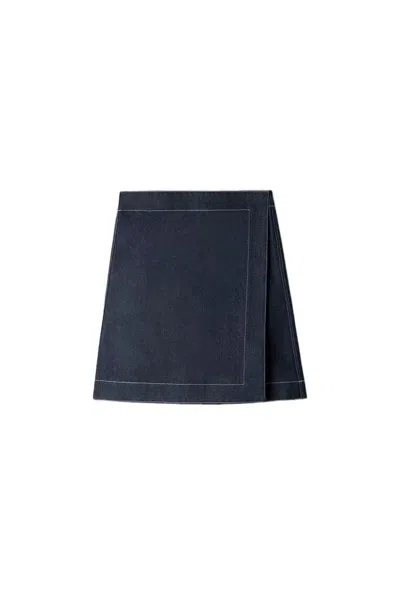 Sunnei A-line Mini Skirt In Blue