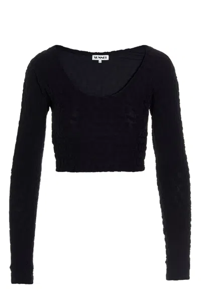 SUNNEI SUNNEI ALL-OVER LOGO TOP