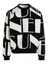 Sunnei Logo-print Long-sleeve Sweatshirt In Black