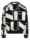 Sunnei Felpa Con Logo In White/black
