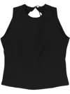 Sunnei Sleeveless Open-back Top In Black