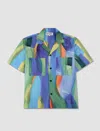 Sunnei Hemd Mit Abstraktem Print In Multicolor Allover Print
