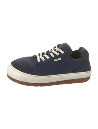 Pre-owned Sunnei Canvas Sneakers In Blue