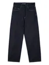 Sunnei Contrast-stitching Jeans In Black