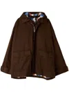 Sunnei Cotton Coat In Brown