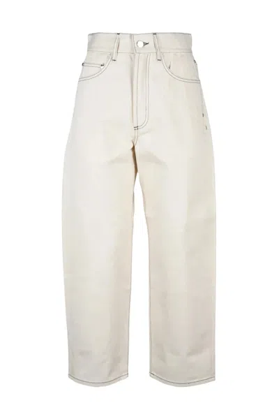 Sunnei Cotton Jeans - Beige In White