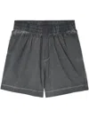 Sunnei Cotton Shorts In Grey
