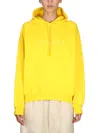 Sunnei Cotton Sweatshirt Unisex In Yellow