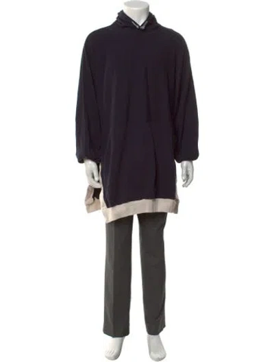 Pre-owned Sunnei Crew Neck Long Sleeve Hoodie In Black