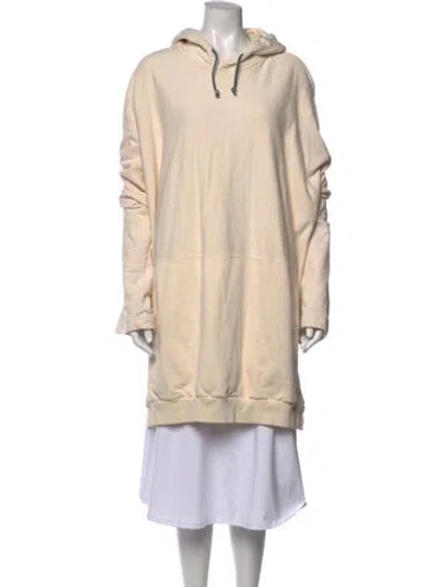 Pre-owned Sunnei Crew Neck Long Sleeve Hoodie In Neutrals
