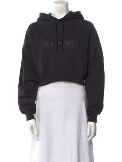 Pre-owned Sunnei Crew Neck Long Sleeve Sweatshirt W/ Tags In Black