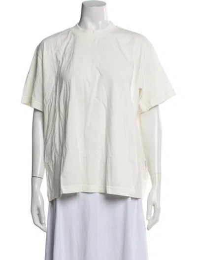 Pre-owned Sunnei Crew Neck Short Sleeve T-shirt In Neutrals