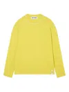 Sunnei Crew-neck Sweater In Yellow