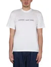 Sunnei Crewneck T-shirt With Logo Embossing In White