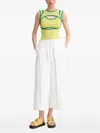 Sunnei Cut-out Sleeveless Top In Yellow