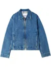 Sunnei Blue Denim Bomber Jacket In Blue