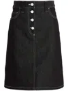 Sunnei Blue Belli Dentro Denim Miniskirt In Black